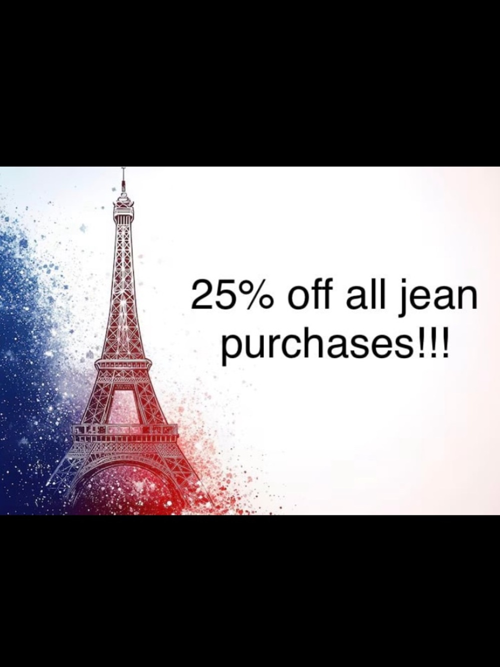 ALL JEANS 25% OFF!!!